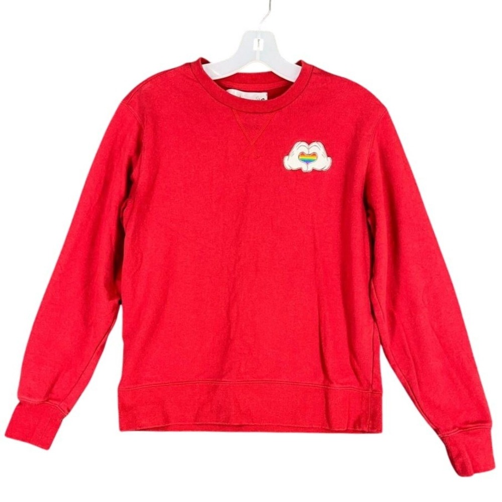 Disney Love Mickey Hands Sweater Sweatshirt Womens‎ XS Magic Kingdom Souvenir